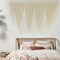 Large Macramé Wall Hanging – 57" W x 41" L Boho Yarn Art Tapestry, Handcrafted Fiber Wall Décor for Bedroom, Living Room, or Headboard Display – Modern Bohemian Home Art